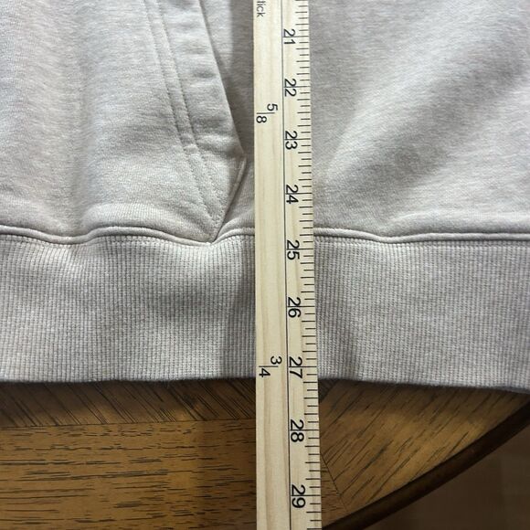 Lacoste Hoodie Mens 4XL Loose Fit Giant Crocodile Logo Sweatshirt Gray Green Y2K - Picture 7 of 11